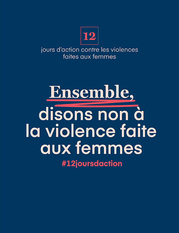 Campagne des 12 jours d’action contre les violences faites aux femmes 2023