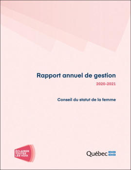 Rapport annuel de gestion 2020-2021