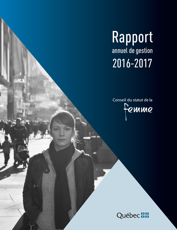 Couverture du Rapport annuel de gestion 2016-2017.