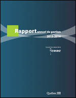 Illustration de la page couverture du rapport annuel.