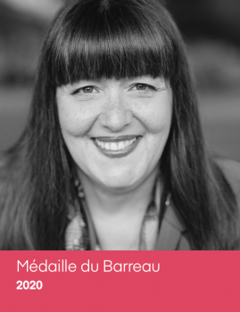 Louise Cordeau Médaille du Barreau 2020.